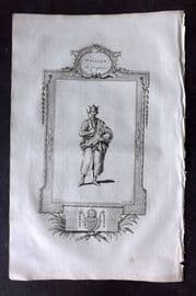 Russell 1779 Folio Portrait Print. William the Conqueror