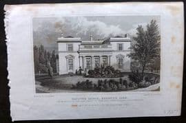 Shepherd 1829 Antique London Print. Hanover Lodge, Regent's Park