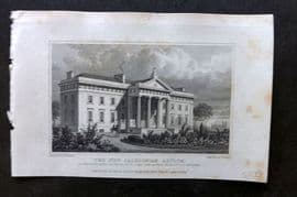 Shepherd 1829 Antique London Print. New Caledonian Asylum