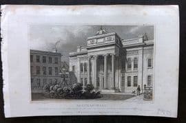 Shepherd 1829 Antique London Print. Salters Hall
