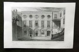 Shepherd C1830 Antique London Print. Brewers' Hall, Addle Street