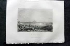 Sherer 1881 Folio Print. Ruins of Carthage. Algeria