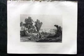 Sherer 1881 Folio Print. Tunis, from the Saneeah Estoor. Tunisia