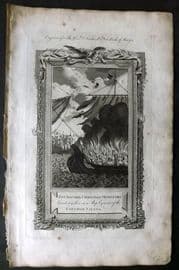 Southwell 1785 Folio Martyrs Print. Fourscore Chrisian Ministers burnt in a Ship