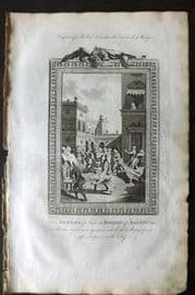 Southwell 1785 Folio Martyrs Print. Sisters of Simeon, Bishops of Salencia