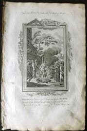 Southwell 1785 Print. Rochus a Carver of St. Lucar in Spain, burnt. Inquisition