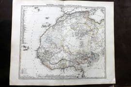 Stieler 1870 Antique Map. Mittel- und Nord-Afrika. Westlicher Theil. North Africa
