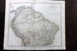 Stieler 1870 Antique Map. Sud-Amerika. Nordlicher Theil. South America