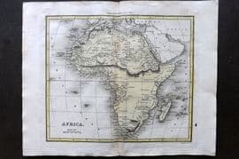 Thomson & Walker 1820 Hand Col Map. Arfrica