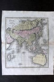 Thomson & Walker 1820 Hand Col Map. Asia