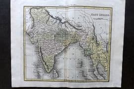 Thomson & Walker 1820 Hand Col Map. East Indies. India Siam Burma