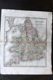 Thomson & Walker 1820 Hand Col Map. England