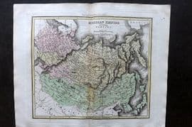 Thomson & Walker 1820 Hand Col Map. Russian Empire including Tartary
