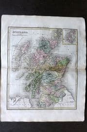 Thomson & Walker 1820 Hand Col Map. Scotland