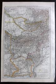 Times Atlas 1895 Antique Map. Afghanistan and Baluchistan