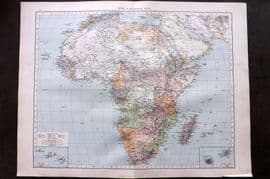 Times Atlas 1895 LG Antique Map. Africa - General Map