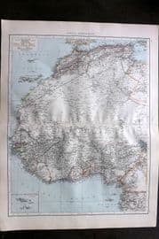 Times Atlas 1895 LG Antique Map. Africa, North-West