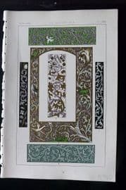 Tymms - Art of Illuminating 1866 Print. A. D. 1400-1500 80