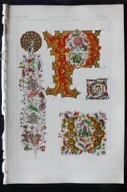 Tymms - Art of Illuminating 1866 Print. A. D. 1400-1500 83