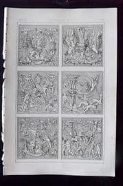 Tymms - Art of Illuminating 1866 Print. A. D. 1500-1600 90