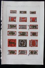 Tymms - Art of Illuminating 1866 Print. A. D. 1500-1600 91