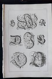 Tymms - Art of Illuminating 1866 Print. A. D. 1500-1600 92