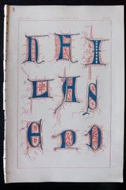 Tymms - Art of Illuminating 1866 Print. A. D. 1500-1600 93