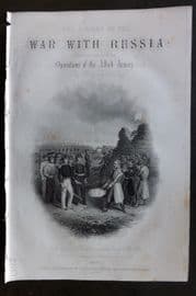 Tyrell 1858 Print. Gov. of Kinburn surrendering to the Allies. Crimea Title Page