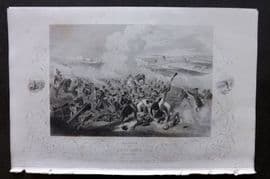 Tyrrell Crimea 1858 Antique Military Print. Battle of Eupatoria