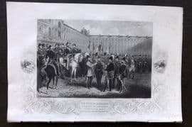 Tyrrell Crimea 1858 Print. Duke of Cambridge distributing the Crimean Medal