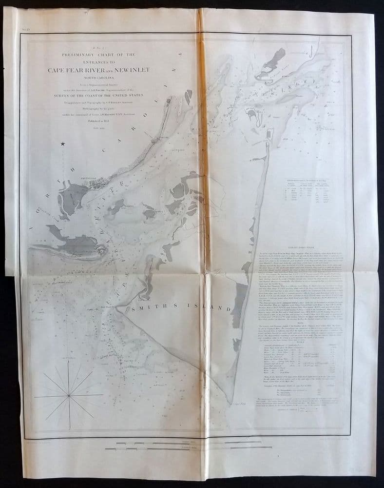 Cape Fear River Inlet Map
