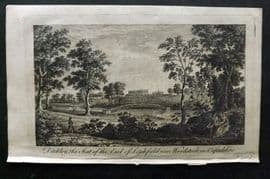 UK 1777 Antique Print. Ditchley, Seat of the Earl of Litchfield. Woodstock Oxford