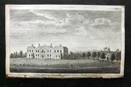 UK 1777 Antique Print. Felix Hall in Essex, seat of Dan Matthews