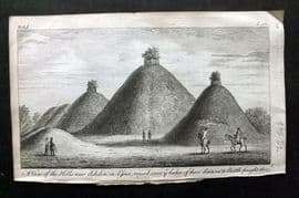 UK 1777 Antique Print. Hills near Ashdon in Essex