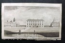 UK 1777 Antique Print. Seat of Sr. Gregory Page at Black Heath