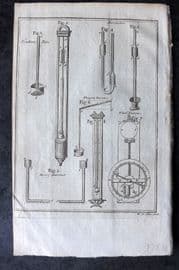 Universal Mag. 1748 Antique Print. Barometers