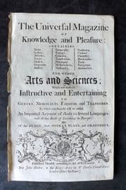 Universal Magazine 1748 Engraved Title Page