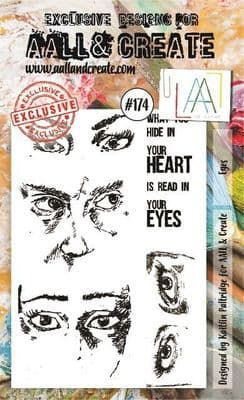 #174 A6 Stamp Eyes AALL & Create Stamp