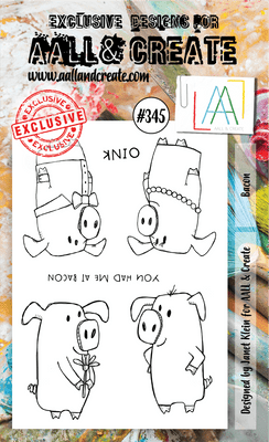 #345 Bacon A6 Stamp AALL & Create Stamp
