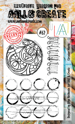 #62 A6 Stamp Circular Marks AALL & Create Stamp