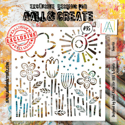 #95 Sunrise  AALL & Create Stencil
