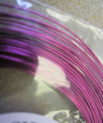 0.5mm x 15m coloured copper wire - bright violet