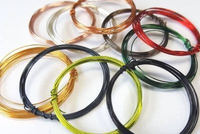 10 x 1m Coloured 0.5mm craft wire