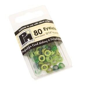 3/16 eyelets greens 80 pcs