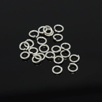 4mm Jump Rings (150) Silver