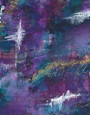 A Feast of Purple Printed Greetings Card