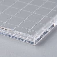 Acrylic Stamping Blocks with Gridlines Small Square (70x70x7mm)