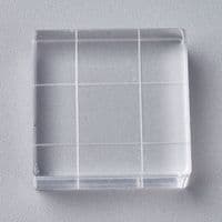 Acrylic Stamping Blocks with Gridlines Tiny (4 x 25x25x7mm)