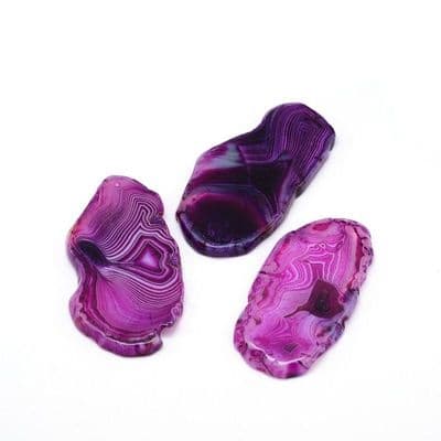 Agate Slices Purple Large (single)