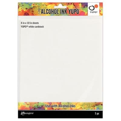 Alcohol Ink Yupo Paper White 8x10 pk 5